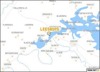 map of Leesburg