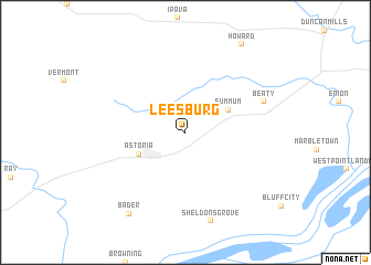 map of Leesburg