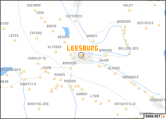 map of Leesburg