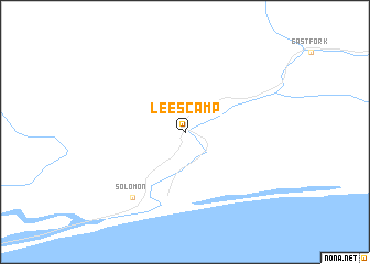 map of Lees Camp