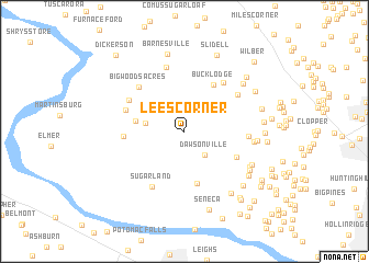 map of Lees Corner