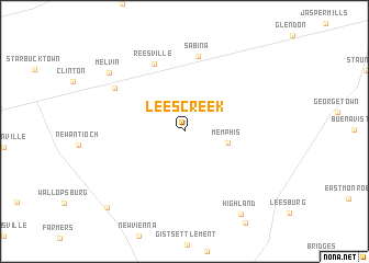 map of Lees Creek