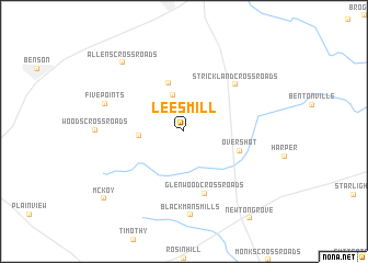 map of Lees Mill