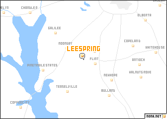 map of Lee Spring