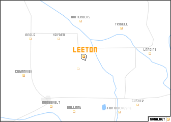 map of Leeton