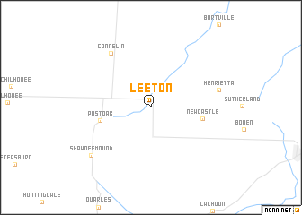 map of Leeton