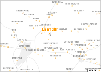 map of Leetown