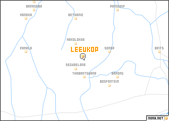 map of Leeukop