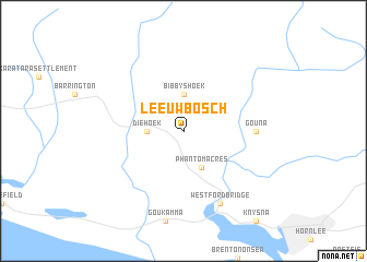 map of Leeuwbosch