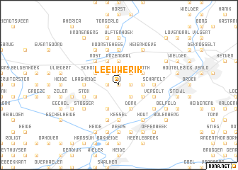 map of Leeuwerik