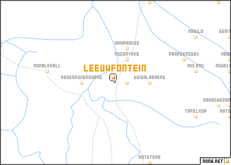 map of Leeuwfontein