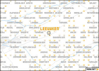 map of Leeuwken