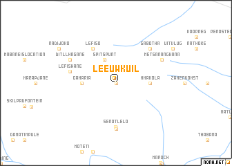 map of Leeuwkuil