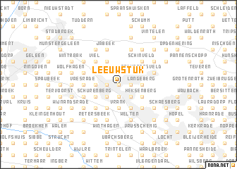 map of Leeuwstuk