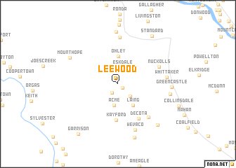 map of Leewood