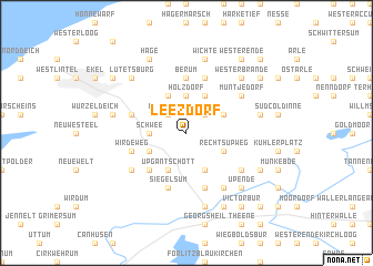 map of Leezdorf