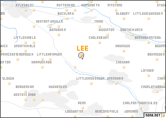 map of Lee