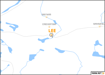 map of Lee