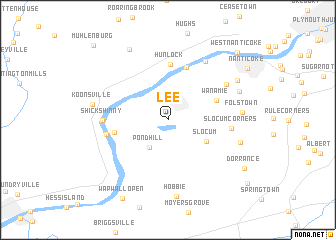 map of Lee