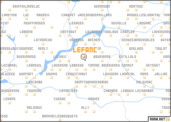 map of Le Fanc