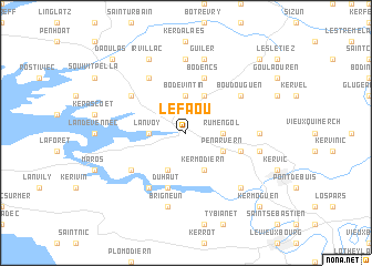 map of Le Faou