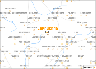 map of Le Faucard