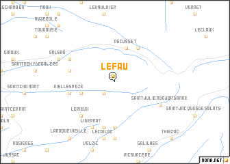 map of Le Fau