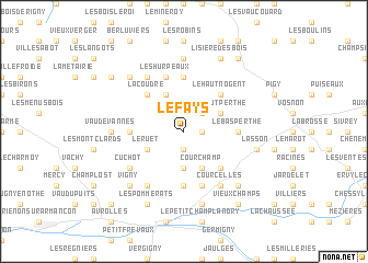 map of Le Fays