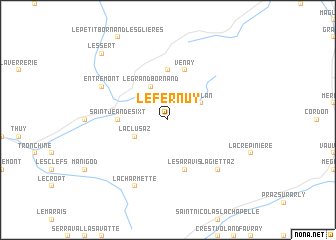 map of Le Fernuy