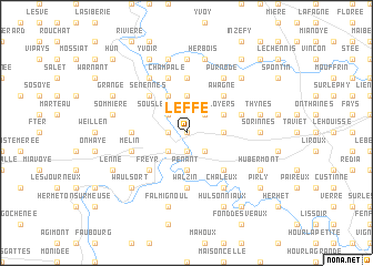 map of Leffe