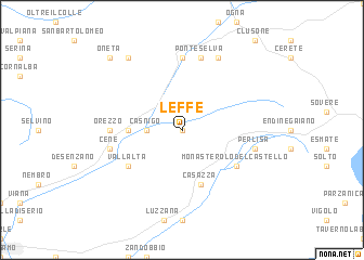 map of Leffe