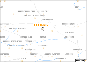 map of Le Figairol