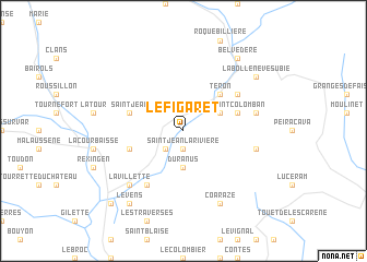 map of Le Figaret