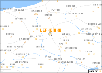 map of Lefkoniko