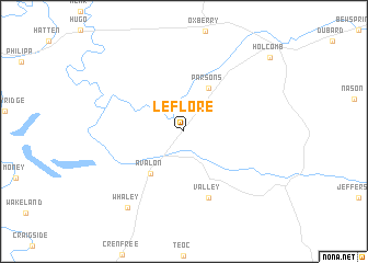 map of Leflore
