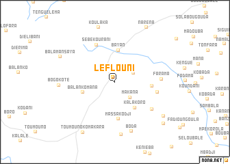 map of Lèflouni