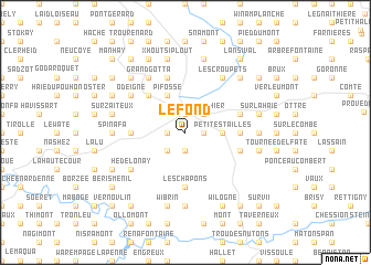 map of Le Fond