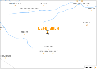 map of Lefonjava