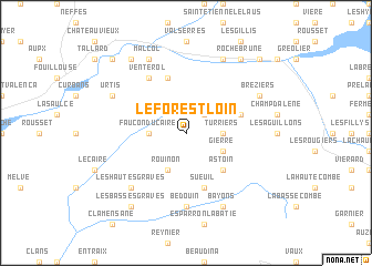 map of Le Forest-Loin