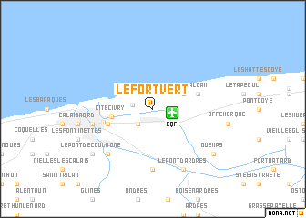 map of Le Fort-Vert