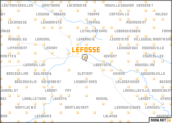 map of Le Fossé