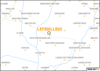 map of Le Fouilloux