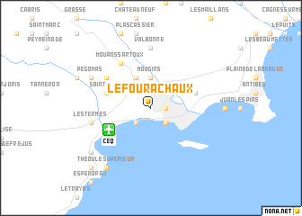 map of Le Four-à-Chaux