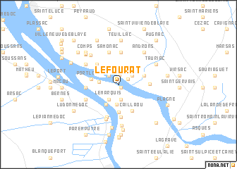 map of Le Fourat