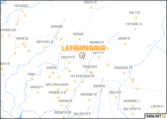 map of Lefourédaka