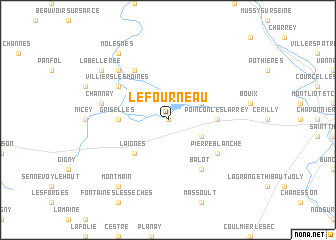 map of Le Fourneau