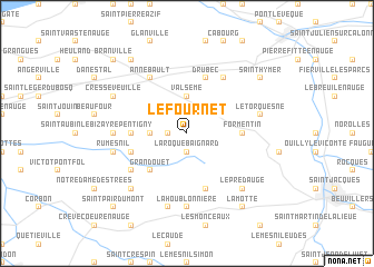 map of Le Fournet