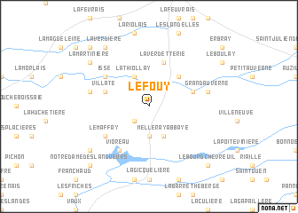 map of Le Fouy