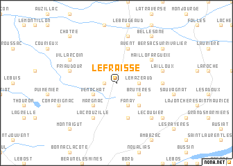 map of Le Fraisse