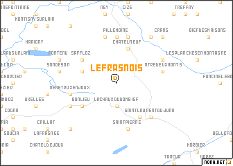 map of Le Frasnois